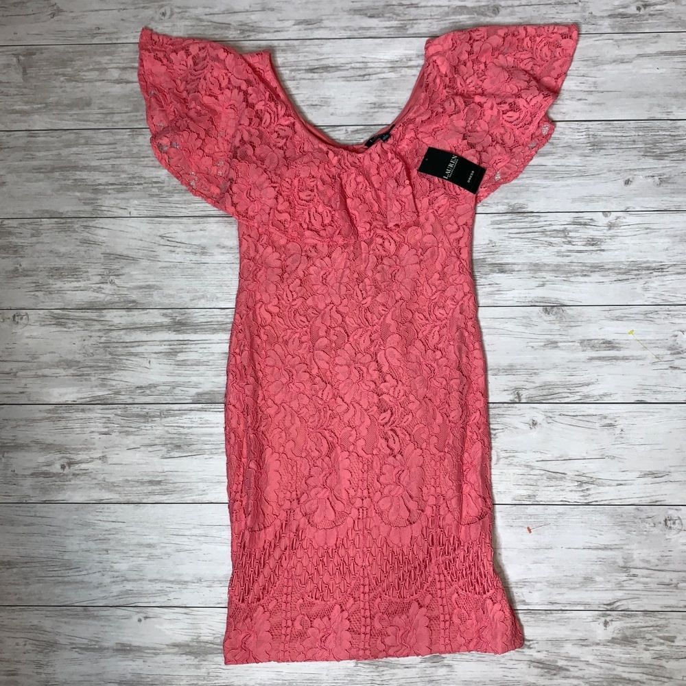 Lauren Ralph Lauren Nectar Lace Dress 4 NWT